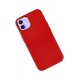 Newface iPhone 12 Kılıf Asya Deri Silikon - Kırmızı Newface iPhone 12 Kılıf Asya Deri Silikon - Kırmızı