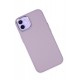 Newface iPhone 12 Kılıf Asya Deri Silikon - Lila Newface iPhone 12 Kılıf Asya Deri Silikon - Lila