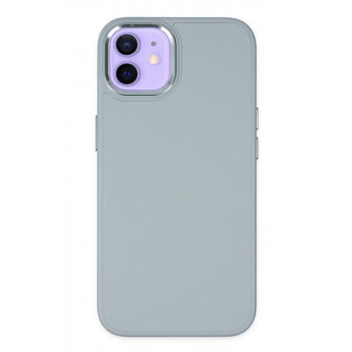 Newface iPhone 12 Kılıf Asya Deri Silikon - Sierra Blue Newface iPhone 12 Kılıf Asya Deri Silikon - Sierra Blue