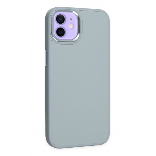 Newface iPhone 12 Kılıf Asya Deri Silikon - Sierra Blue Newface iPhone 12 Kılıf Asya Deri Silikon - Sierra Blue