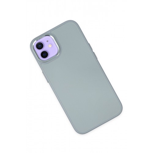 Newface iPhone 12 Kılıf Asya Deri Silikon - Sierra Blue Newface iPhone 12 Kılıf Asya Deri Silikon - Sierra Blue