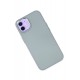 Newface iPhone 12 Kılıf Asya Deri Silikon - Sierra Blue Newface iPhone 12 Kılıf Asya Deri Silikon - Sierra Blue