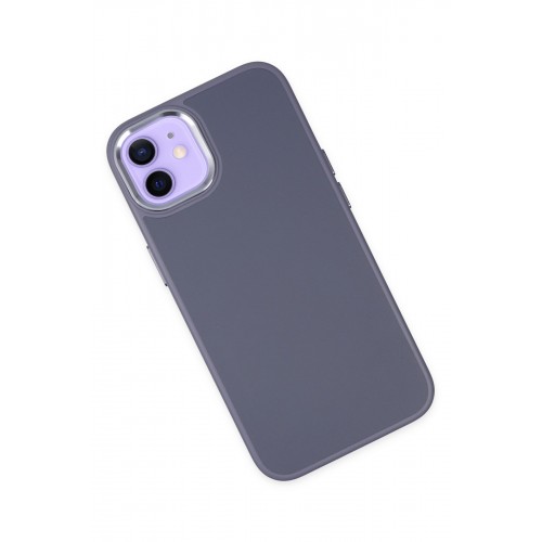 Newface iPhone 12 Kılıf Asya Deri Silikon - Mor Newface iPhone 12 Kılıf Asya Deri Silikon - Mor