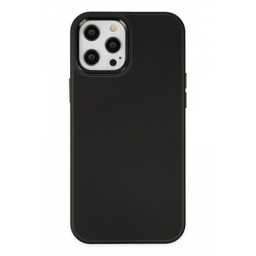 Newface iPhone 12 Pro Kılıf Asya Deri Silikon - Siyah Newface iPhone 12 Pro Kılıf Asya Deri Silikon - Siyah