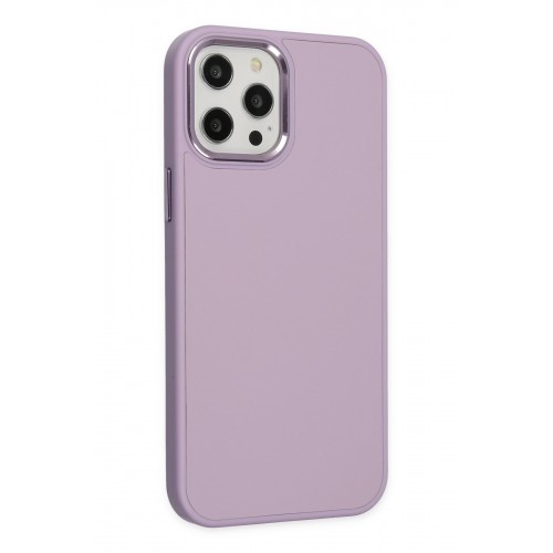 Newface iPhone 12 Pro Kılıf Asya Deri Silikon - Lila Newface iPhone 12 Pro Kılıf Asya Deri Silikon - Lila