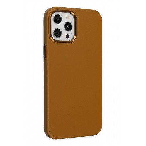 Newface iPhone 12 Pro Kılıf Asya Deri Silikon - Kahverengi Newface iPhone 12 Pro Kılıf Asya Deri Silikon - Kahverengi