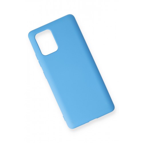Newface Samsung Galaxy A91 / S10 Lite Kılıf Nano içi Kadife Silikon - Mavi Newface Samsung Galaxy A91 / S10 Lite Kılıf Nano içi Kadife Silikon - Mavi