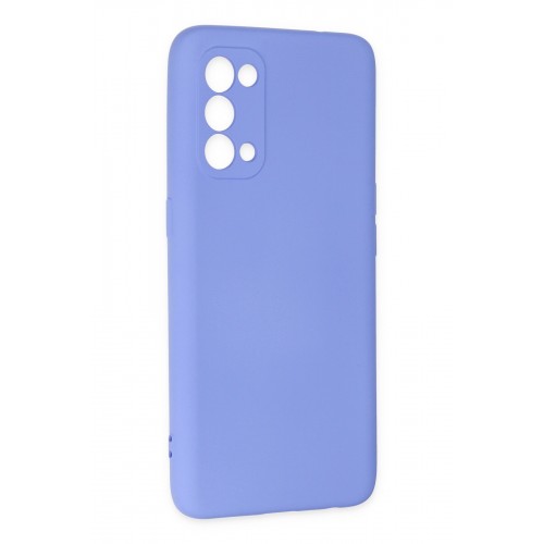 Newface Oppo Reno 5 Kılıf Nano içi Kadife Silikon - Lila Newface Oppo Reno 5 Kılıf Nano içi Kadife Silikon - Lila