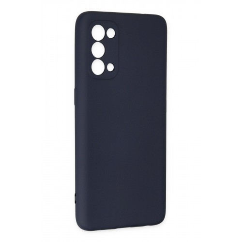 Newface Oppo Reno 5 Kılıf Nano içi Kadife Silikon - Lacivert Newface Oppo Reno 5 Kılıf Nano içi Kadife Silikon - Lacivert
