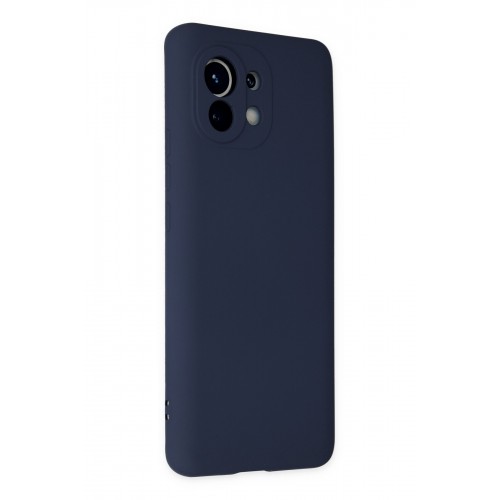 Newface Xiaomi Mi 11 Kılıf Nano içi Kadife Silikon - Lacivert Newface Xiaomi Mi 11 Kılıf Nano içi Kadife Silikon - Lacivert