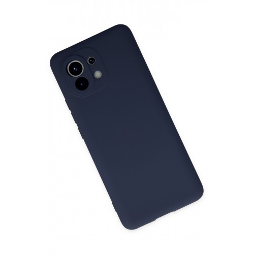 Newface Xiaomi Mi 11 Kılıf Nano içi Kadife Silikon - Lacivert Newface Xiaomi Mi 11 Kılıf Nano içi Kadife Silikon - Lacivert