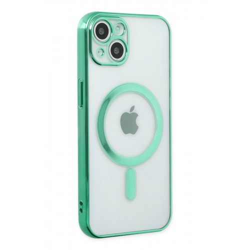 Newface iPhone 14 Plus Kılıf Magneticsafe Lazer Silikon - Haki Yeşil Newface iPhone 14 Plus Kılıf Magneticsafe Lazer Silikon - Haki Yeşil