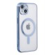 Newface iPhone 14 Plus Kılıf Magneticsafe Lazer Silikon - Sierra Blue