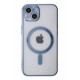 Newface iPhone 14 Plus Kılıf Magneticsafe Lazer Silikon - Sierra Blue