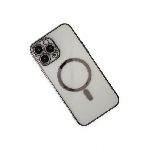 Newface iPhone 14 Pro Max Kılıf Magneticsafe Lazer Silikon - Siyah Newface iPhone 14 Pro Max Kılıf Magneticsafe Lazer Silikon - Siyah