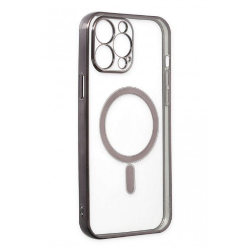 Newface iPhone 14 Pro Max Kılıf Magneticsafe Lazer Silikon - Siyah Newface iPhone 14 Pro Max Kılıf Magneticsafe Lazer Silikon - Siyah