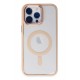 Newface iPhone 14 Pro Kılıf Room Magneticsafe Silikon - Pudra Newface iPhone 14 Pro Kılıf Room Magneticsafe Silikon - Pudra