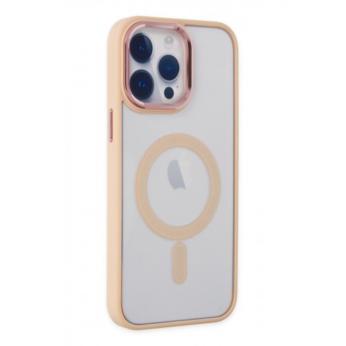 Newface iPhone 14 Pro Max Kılıf Room Magneticsafe Silikon - Pudra Newface iPhone 14 Pro Max Kılıf Room Magneticsafe Silikon - Pudra