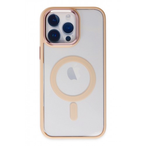 Newface iPhone 14 Pro Max Kılıf Room Magneticsafe Silikon - Pudra Newface iPhone 14 Pro Max Kılıf Room Magneticsafe Silikon - Pudra