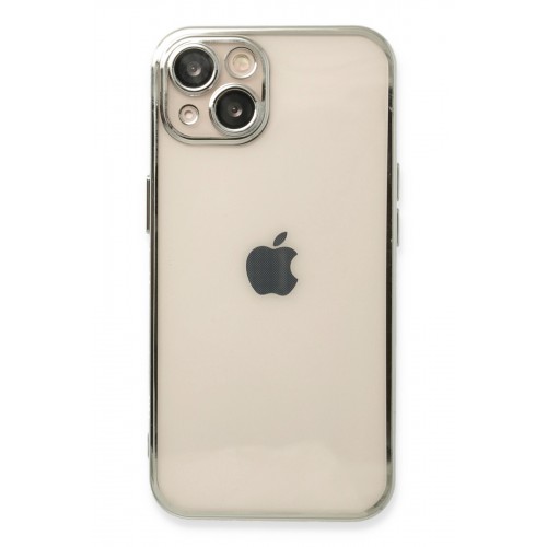 Newface iPhone 14 Kılıf Razer Lensli Silikon - Gümüş Newface iPhone 14 Kılıf Razer Lensli Silikon - Gümüş