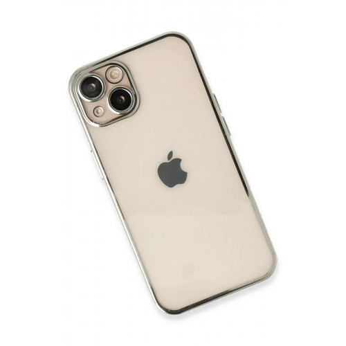 Newface iPhone 14 Kılıf Razer Lensli Silikon - Gümüş Newface iPhone 14 Kılıf Razer Lensli Silikon - Gümüş
