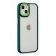 Newface iPhone 14 Plus Kılıf Dora Kapak - Haki Yeşil