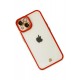 Newface iPhone 14 Kılıf Liva Lens Silikon - Kırmızı Newface iPhone 14 Kılıf Liva Lens Silikon - Kırmızı