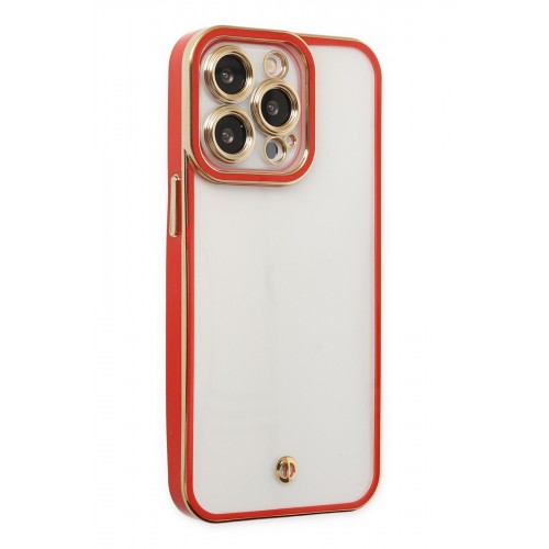 Newface iPhone 14 Pro Kılıf Liva Lens Silikon - Kırmızı Newface iPhone 14 Pro Kılıf Liva Lens Silikon - Kırmızı