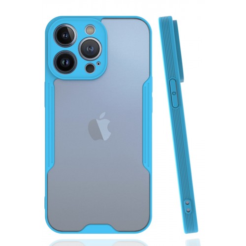 Newface iPhone 14 Pro Kılıf Platin Silikon - Mavi Newface iPhone 14 Pro Kılıf Platin Silikon - Mavi