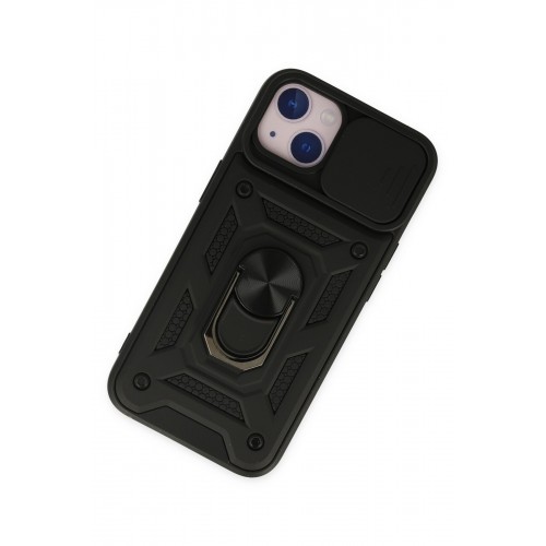Newface iPhone 14 Kılıf Pars Lens Yüzüklü Silikon - Siyah Newface iPhone 14 Kılıf Pars Lens Yüzüklü Silikon - Siyah