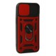 Newface iPhone 14 Kılıf Pars Lens Yüzüklü Silikon - Kırmızı Newface iPhone 14 Kılıf Pars Lens Yüzüklü Silikon - Kırmızı
