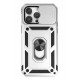 Newface iPhone 14 Pro Kılıf Pars Lens Yüzüklü Silikon - Gümüş Newface iPhone 14 Pro Kılıf Pars Lens Yüzüklü Silikon - Gümüş