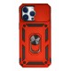 Newface iPhone 14 Pro Max Kılıf Pars Lens Yüzüklü Silikon - Kırmızı Newface iPhone 14 Pro Max Kılıf Pars Lens Yüzüklü Silikon - Kırmızı