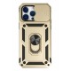 Newface iPhone 14 Pro Max Kılıf Pars Lens Yüzüklü Silikon - Gold Newface iPhone 14 Pro Max Kılıf Pars Lens Yüzüklü Silikon - Gold