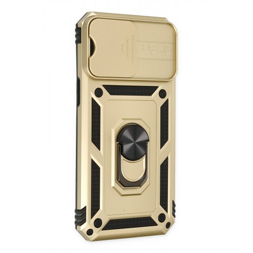 Newface iPhone 14 Pro Max Kılıf Pars Lens Yüzüklü Silikon - Gold Newface iPhone 14 Pro Max Kılıf Pars Lens Yüzüklü Silikon - Gold