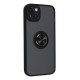 Newface iPhone 14 Kılıf Montreal Yüzüklü Silikon Kapak - Siyah Newface iPhone 14 Kılıf Montreal Yüzüklü Silikon Kapak - Siyah