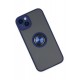 Newface iPhone 14 Kılıf Montreal Yüzüklü Silikon Kapak - Lacivert Newface iPhone 14 Kılıf Montreal Yüzüklü Silikon Kapak - Lacivert