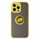 Newface iPhone 14 Pro Kılıf Montreal Yüzüklü Silikon Kapak - Sarı Newface iPhone 14 Pro Kılıf Montreal Yüzüklü Silikon Kapak - Sarı