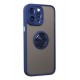 Newface iPhone 14 Pro Kılıf Montreal Yüzüklü Silikon Kapak - Lacivert Newface iPhone 14 Pro Kılıf Montreal Yüzüklü Silikon Kapak - Lacivert