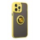 Newface iPhone 14 Pro Max Kılıf Montreal Yüzüklü Silikon Kapak - Sarı Newface iPhone 14 Pro Max Kılıf Montreal Yüzüklü Silikon Kapak - Sarı