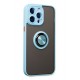 Newface iPhone 14 Pro Max Kılıf Montreal Yüzüklü Silikon Kapak - Buz Mavi Newface iPhone 14 Pro Max Kılıf Montreal Yüzüklü Silikon Kapak - Buz Mavi