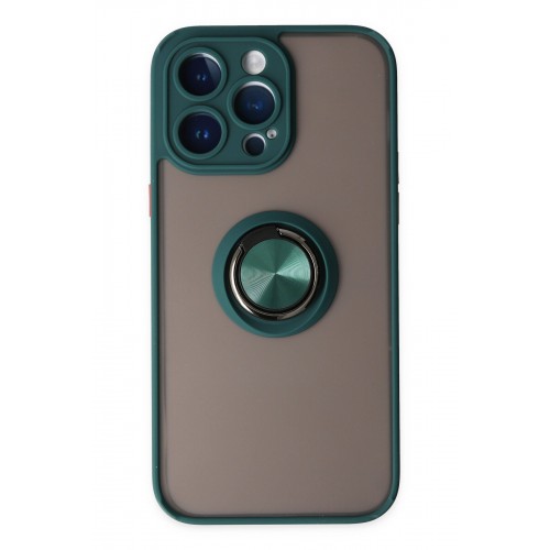 Newface iPhone 14 Pro Max Kılıf Montreal Yüzüklü Silikon Kapak - Yeşil Newface iPhone 14 Pro Max Kılıf Montreal Yüzüklü Silikon Kapak - Yeşil