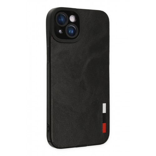 Newface iPhone 14 Kılıf Loop Deri Silikon - Siyah Newface iPhone 14 Kılıf Loop Deri Silikon - Siyah