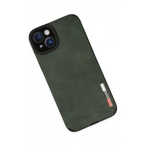 Newface iPhone 14 Kılıf Loop Deri Silikon - Yeşil Newface iPhone 14 Kılıf Loop Deri Silikon - Yeşil