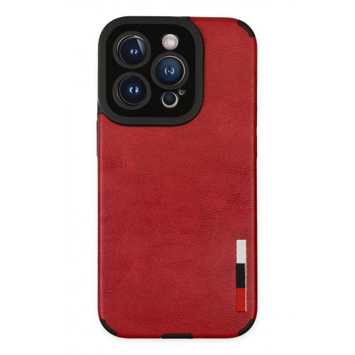 Newface iPhone 14 Pro Max Kılıf Loop Deri Silikon - Kırmızı Newface iPhone 14 Pro Max Kılıf Loop Deri Silikon - Kırmızı