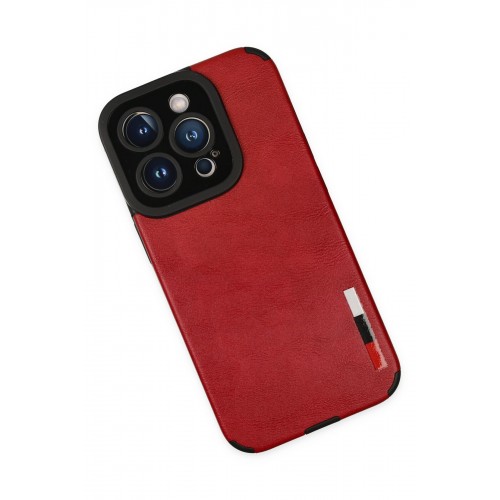 Newface iPhone 14 Pro Max Kılıf Loop Deri Silikon - Kırmızı Newface iPhone 14 Pro Max Kılıf Loop Deri Silikon - Kırmızı