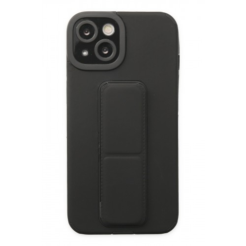 Newface iPhone 14 Kılıf Mega Standlı Silikon - Siyah Newface iPhone 14 Kılıf Mega Standlı Silikon - Siyah