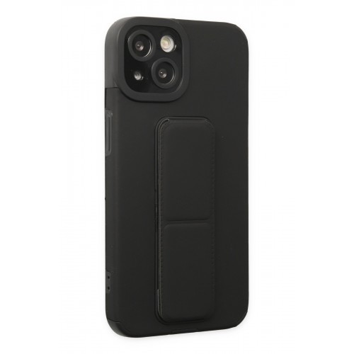 Newface iPhone 14 Kılıf Mega Standlı Silikon - Siyah Newface iPhone 14 Kılıf Mega Standlı Silikon - Siyah