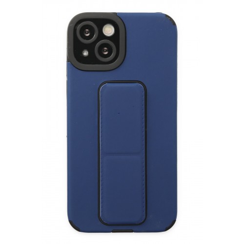 Newface iPhone 14 Plus Kılıf Mega Standlı Silikon - Mavi Newface iPhone 14 Plus Kılıf Mega Standlı Silikon - Mavi