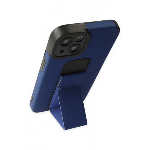 Newface iPhone 14 Plus Kılıf Mega Standlı Silikon - Mavi Newface iPhone 14 Plus Kılıf Mega Standlı Silikon - Mavi